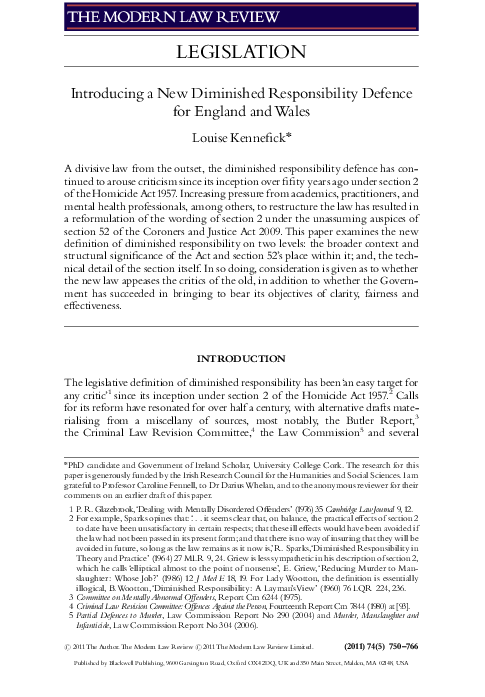 Diminished responsibility law teacher picture