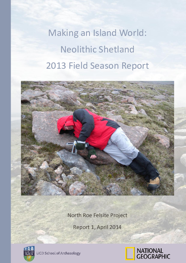 (PDF) 2014: Making an Island World: Neolithic Shetland. 2013 Field ...
