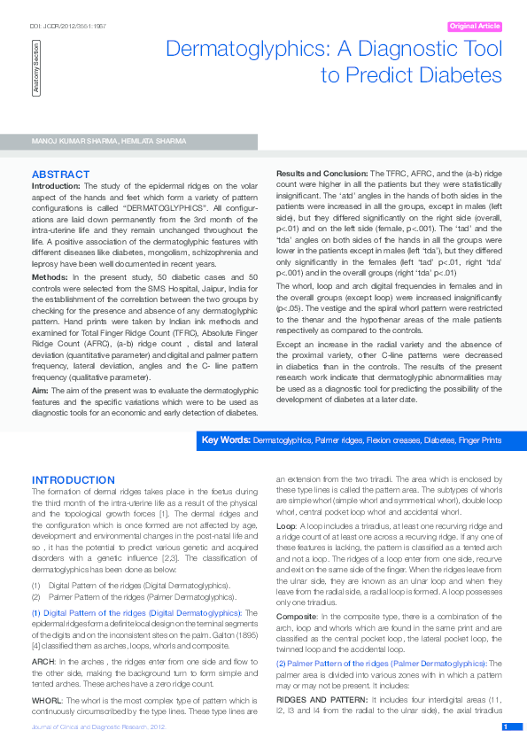 Thesis on dermatoglyphics 08 image