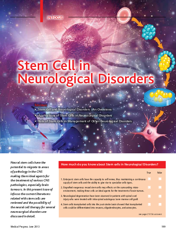 (PDF) Stem Cell in Neurological Disorders