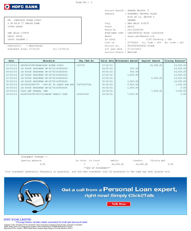 Pdf Date Narration Chq Ref No Value Date Withdrawal Amount