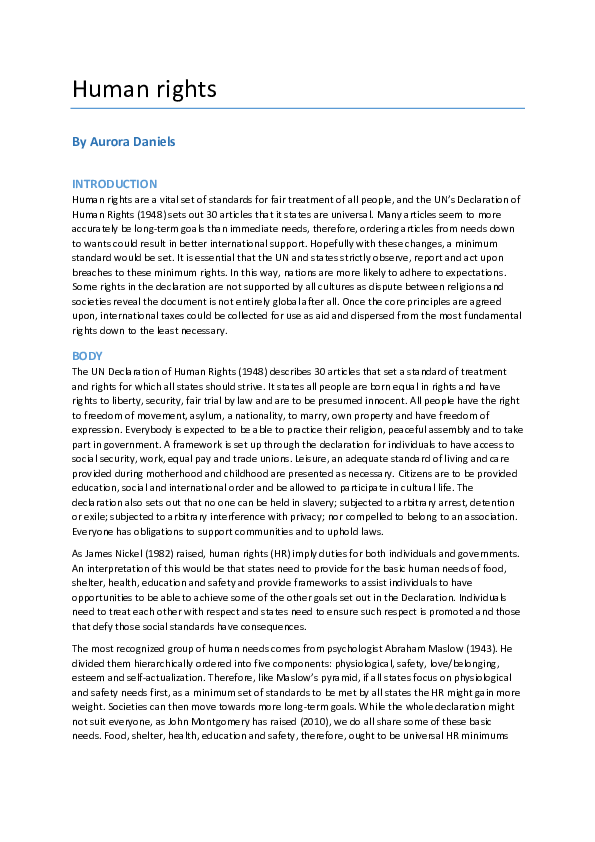 (DOC) Human rights