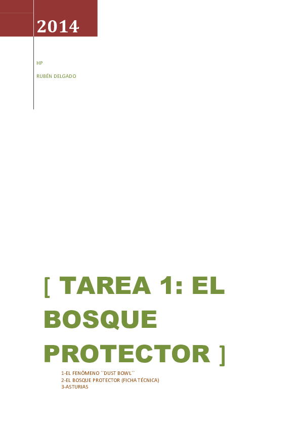 (PDF) TAREA 1 EL BOSQUE PROTECTOR Ruben Delgado Academia.edu