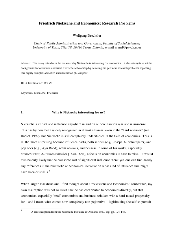 Friedrich nietzsche essay image