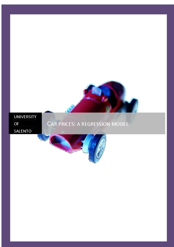 (PDF) Car Prices: a regression model