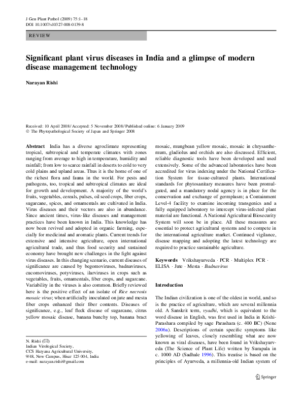 (PDF) Effect of bottle gourd mosaic virus on powdery mildew development