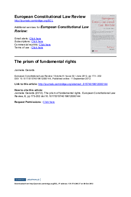  PDF The Prism Of Fundamental Rights Janneke Gerards Academia edu