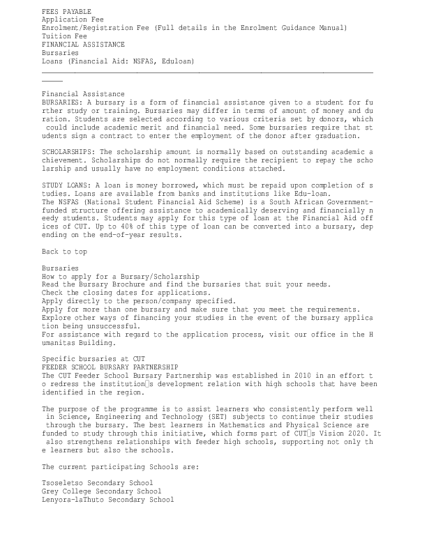 FEES PAYABLE Application Fee Enrolment/Registration Fee (Full details