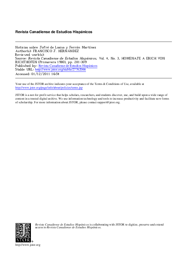 REVISTA CANADIENSE DE ESTUDIOS HISP NICOS intelligence overview