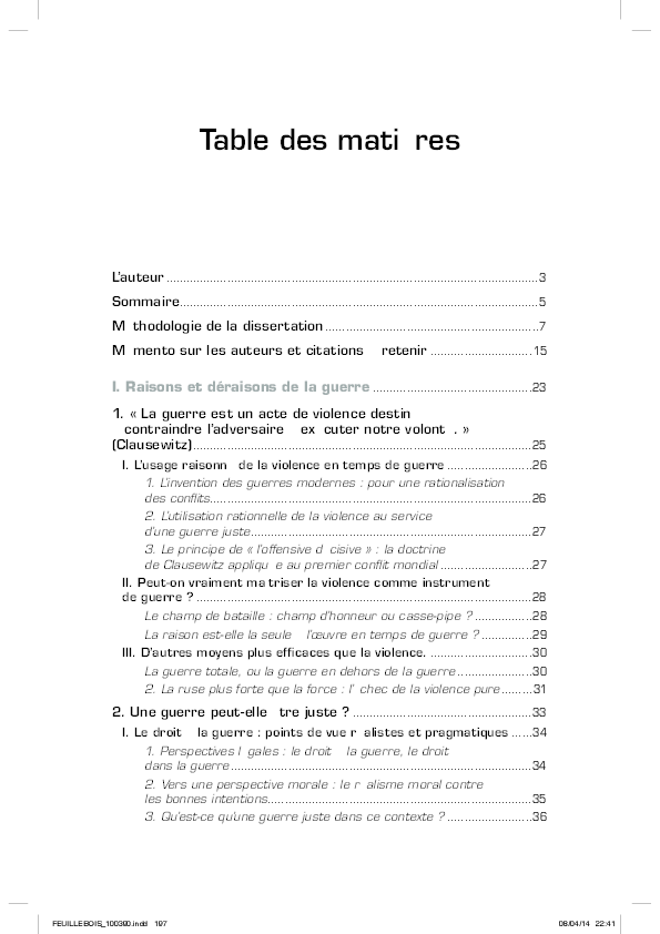 Dissertation sur la guerre juste