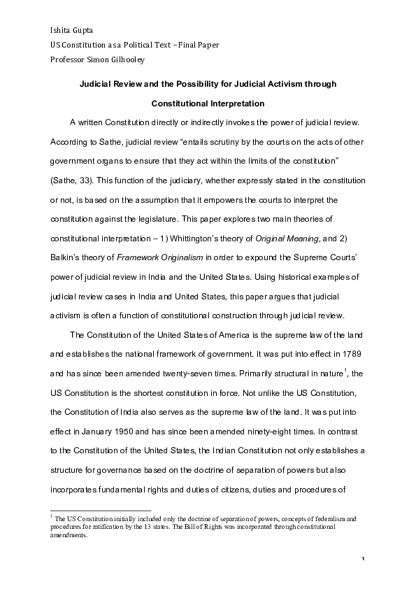 judicial constitution