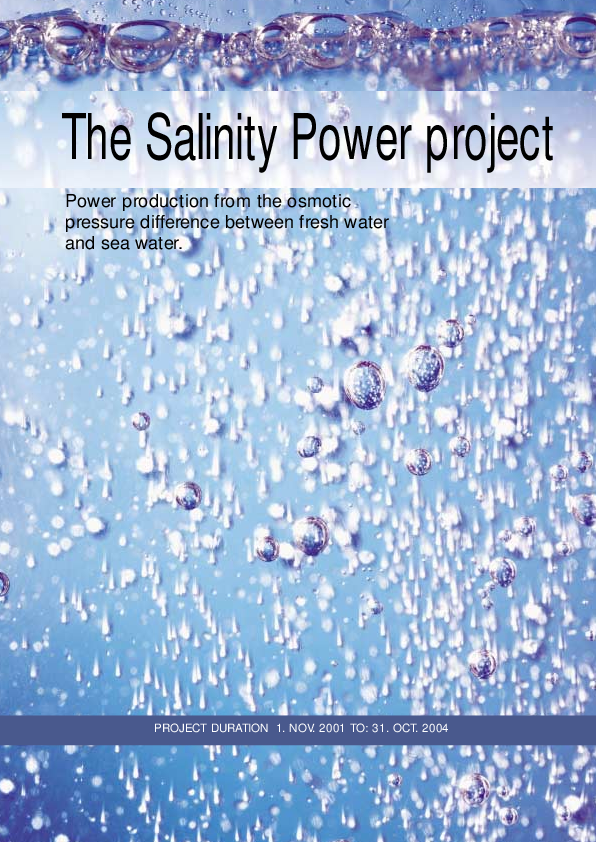 (PDF) The Salinity Power project