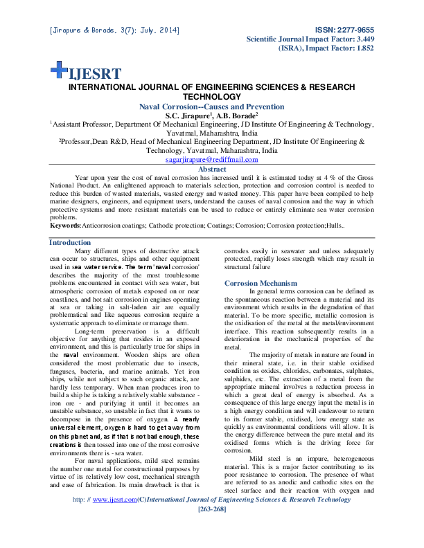 Pdf Naval Corrosion Causes And Prevention Ijesrt Journal Pdf Naval Corrosion Causes And Prevention Ijesrt Journal