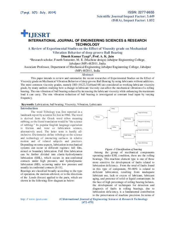 (PDF) A Review of Experimental Studies on the Effect of Viscosity grade ...