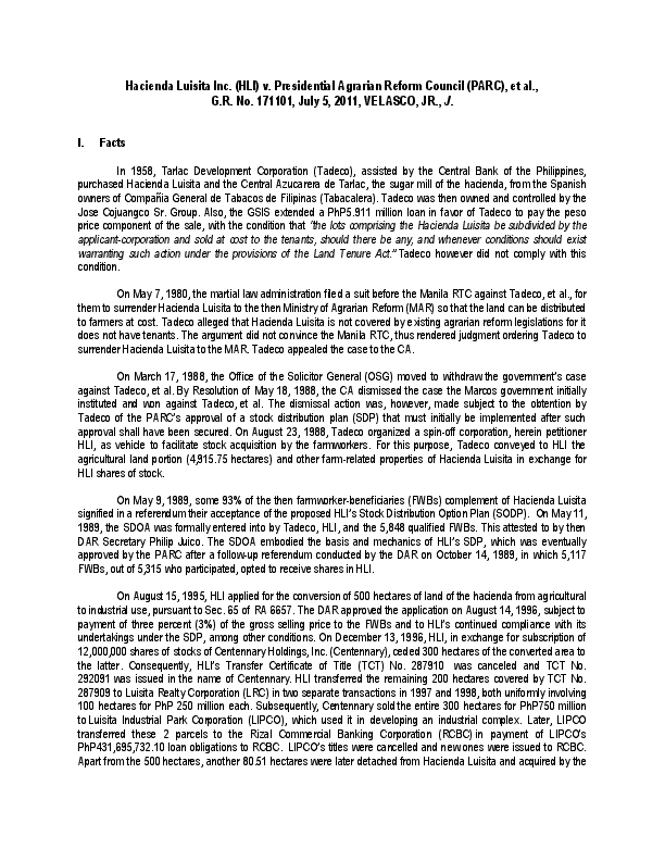 Hacienda luisita conclusion picture