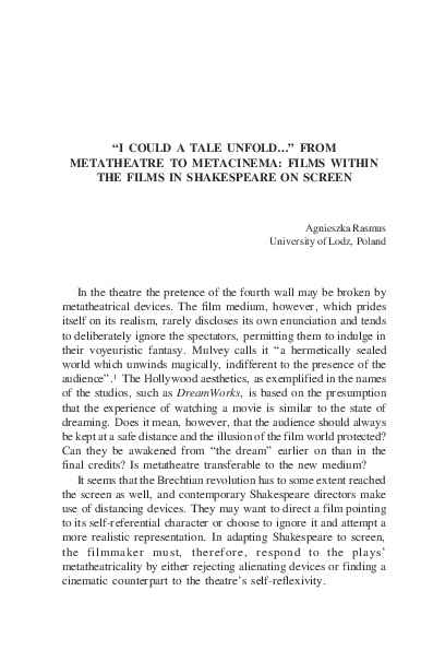 (PDF) I COULD A TALE UNFOLD…