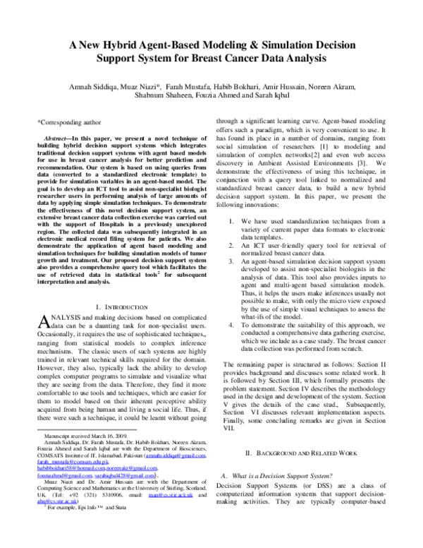 (PDF) A New Hybrid Agent-Based Modeling & Simulation Decision Support ...