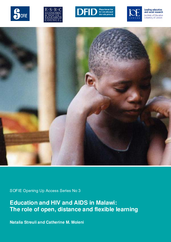(PDF) Education and HIV and AIDS in Malawi