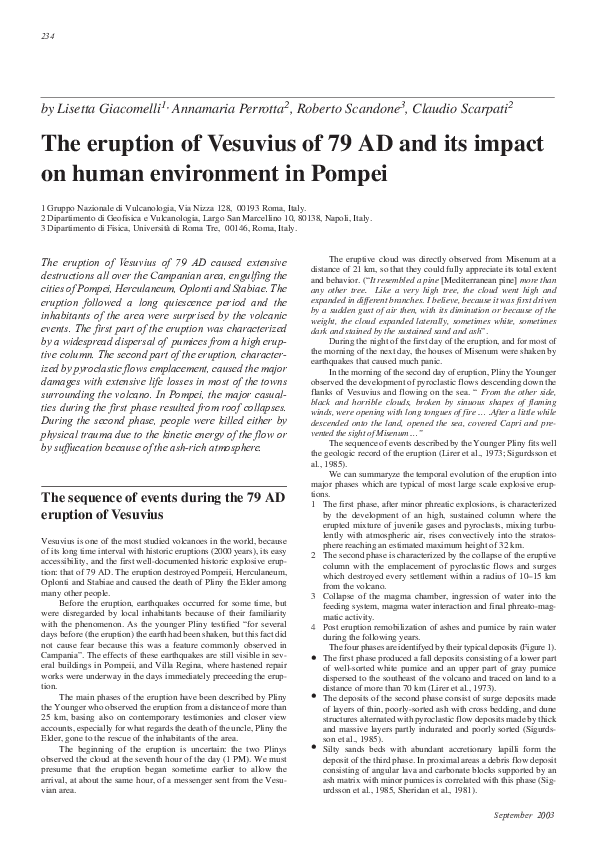 Pompeii volcano name image