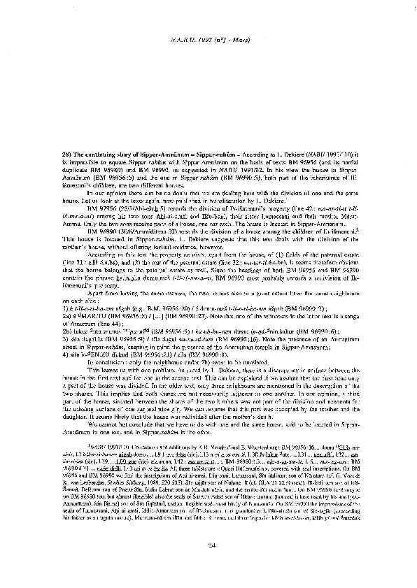 The continuing story of SipparAmnānum = Sipparrabûm