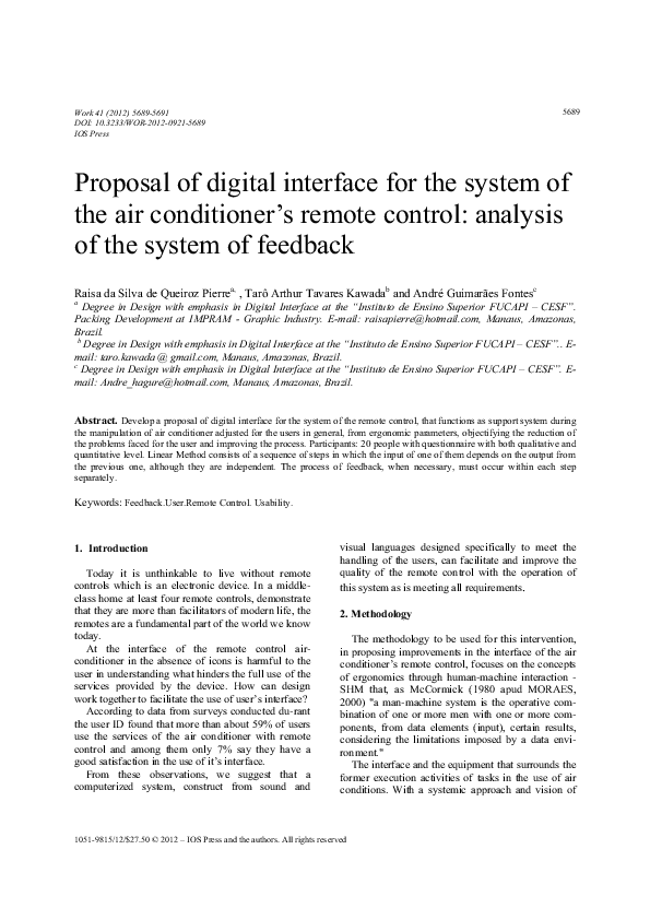 (PDF) Proposal of digital interface for the system of the air