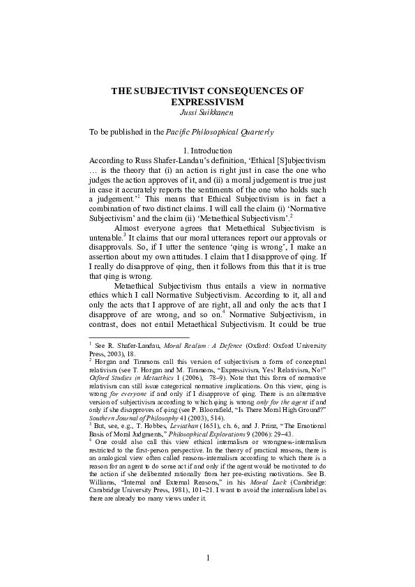 Ethical subjectivism essay image