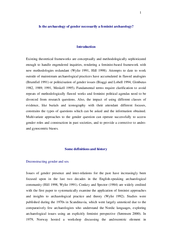 Feminist archaeology picture