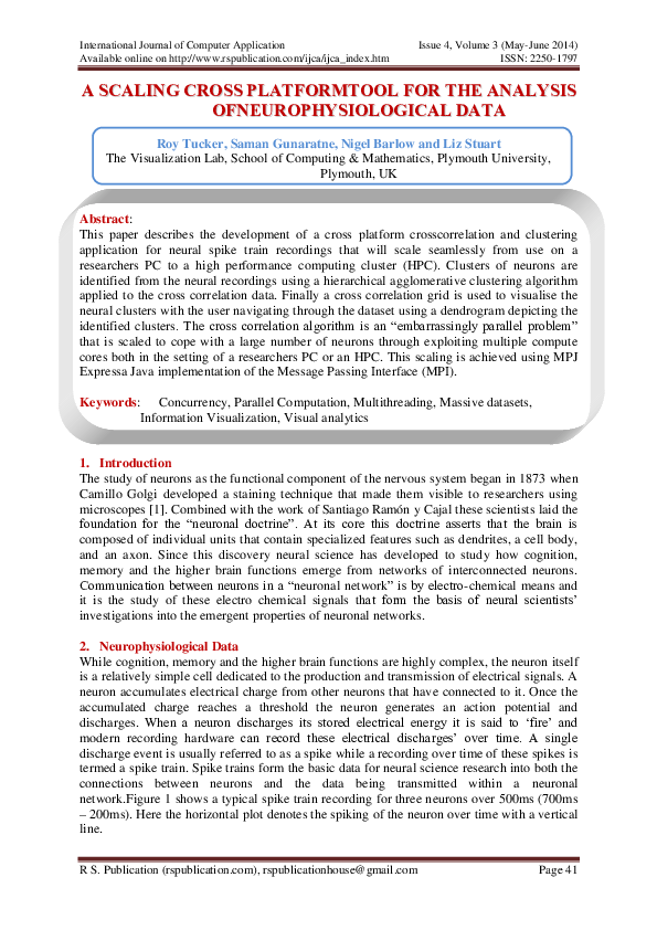 (PDF) A Scalling Cross Platform Tool for the analysis of ...