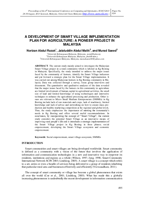 Literature review on smart village picture