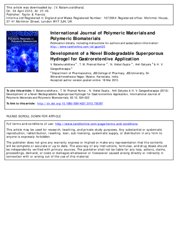 (PDF) International Journal of Polymeric Materials and Polymeric ...