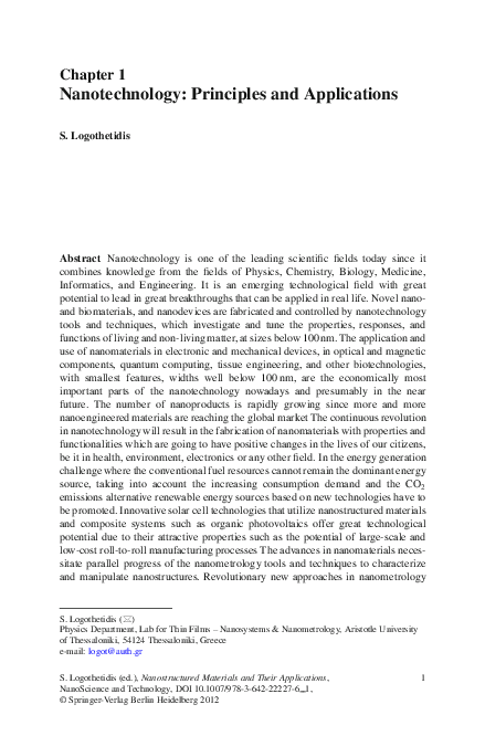 Potential risk of nanotechnology image