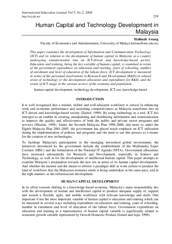 Human capital sociology image