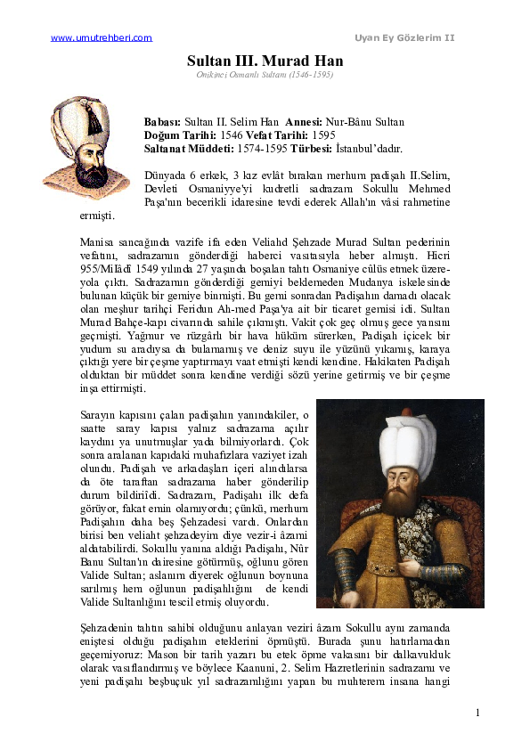 (DOC) Sultan III