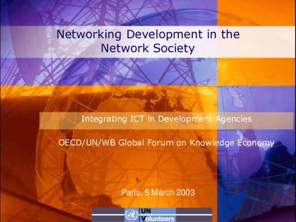 (PPT) Networking Development in the Network Society: Integrating ICT in ...