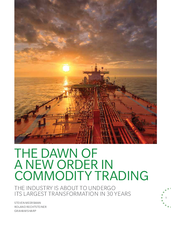 (PDF) The Dawn of a New Order in Commodity Trading The industry is ...