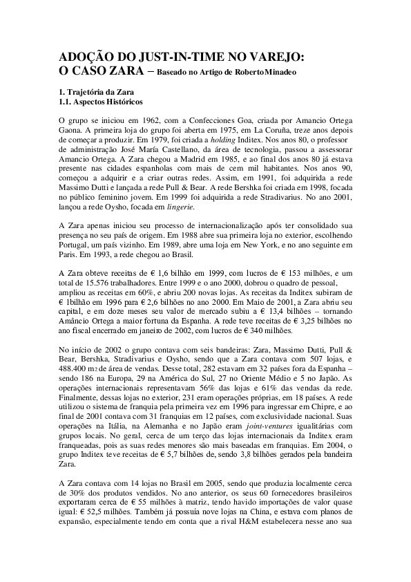 Caso zara essay image