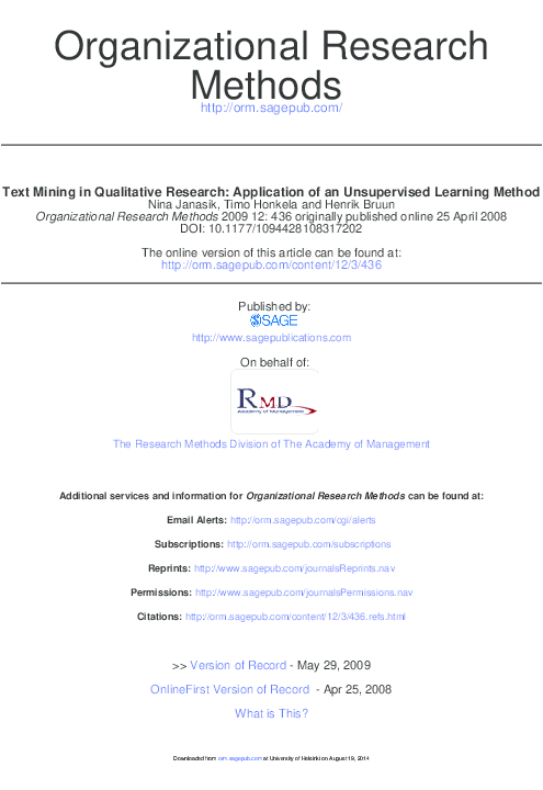 qualitative research using text mining paper cover thumbnail
