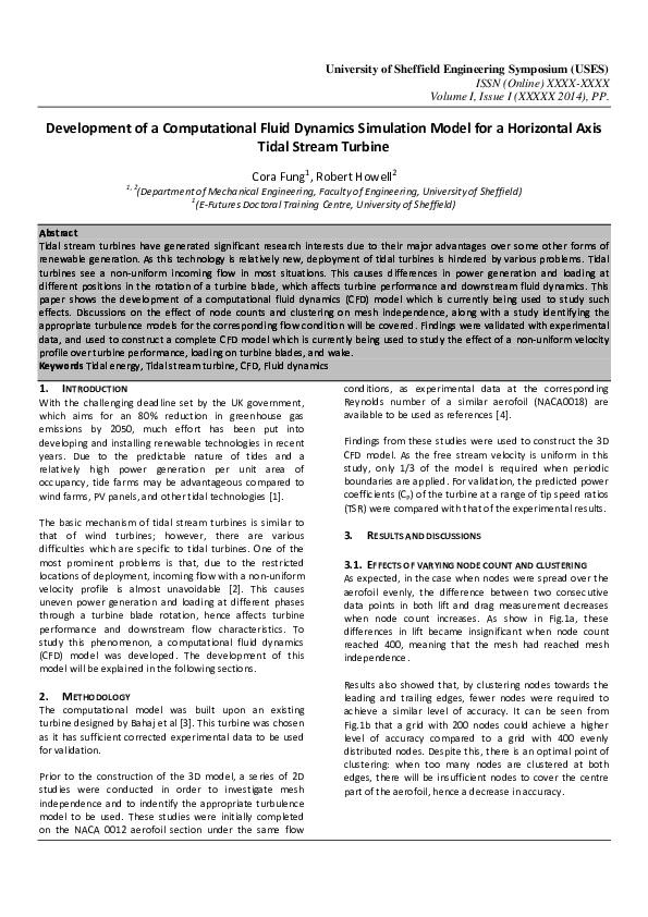 (DOC) Development of a Computational Fluid Dynamics Model for a HATT