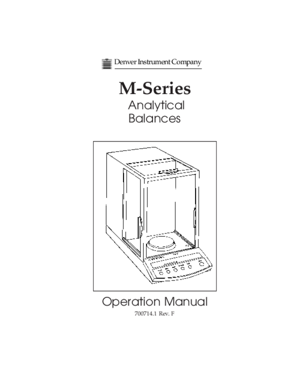 (PDF) MSeries Analytical Balances Operation Manual Tomy Setiyadi Academia.edu