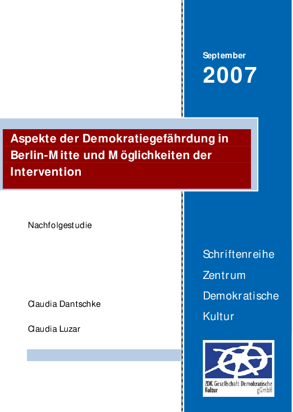 (PDF) Aspekte des Islamismus und der Demokratiegefährdung in Berlin