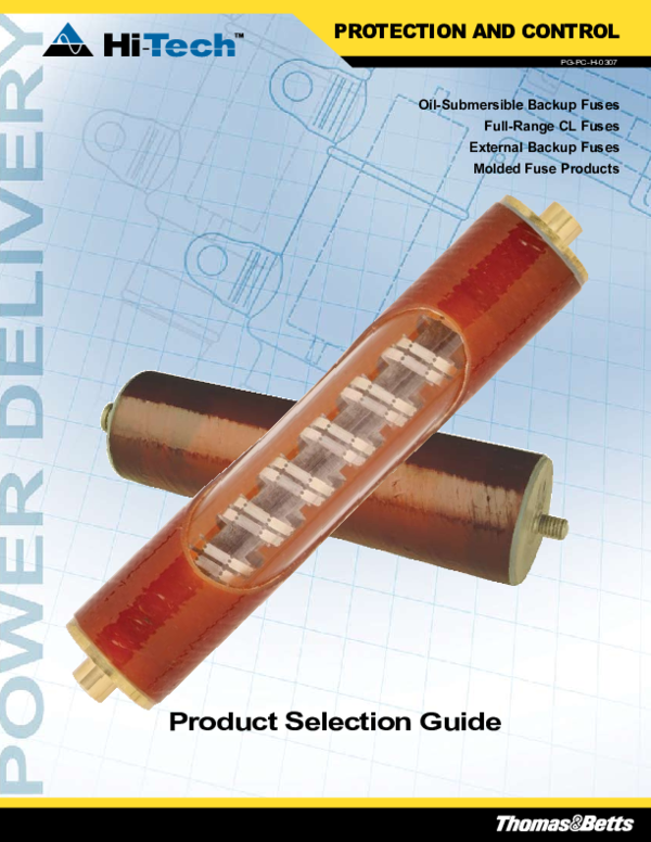 (PDF) OilSubmersible Backup Fuses FullRange CL Fuses External Backup