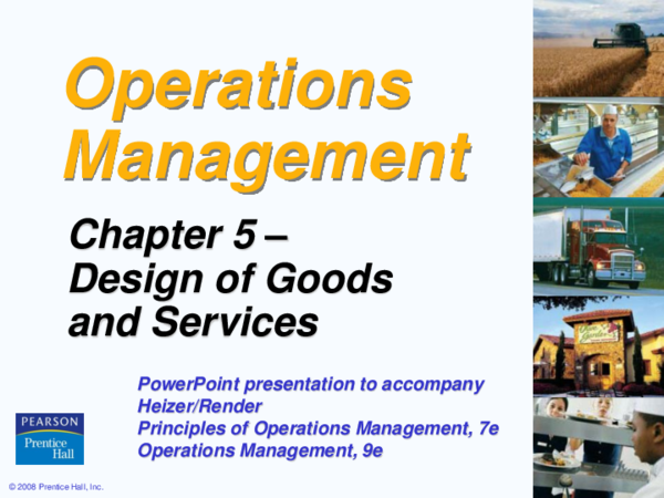 (PPT) Design of goods and services