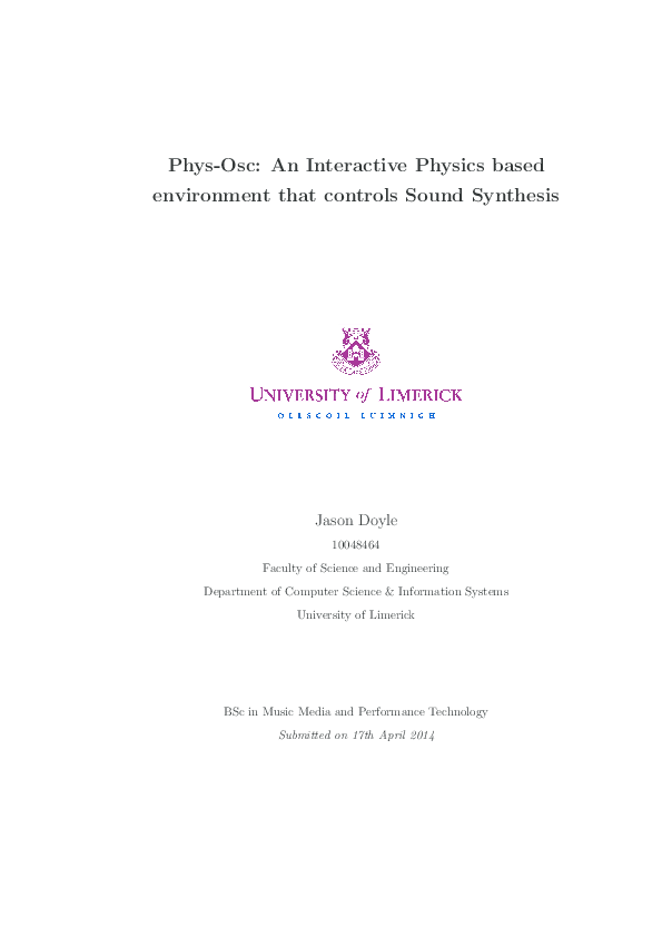 (PDF) Phys Osc An Interactive Physics based environment that controls ...