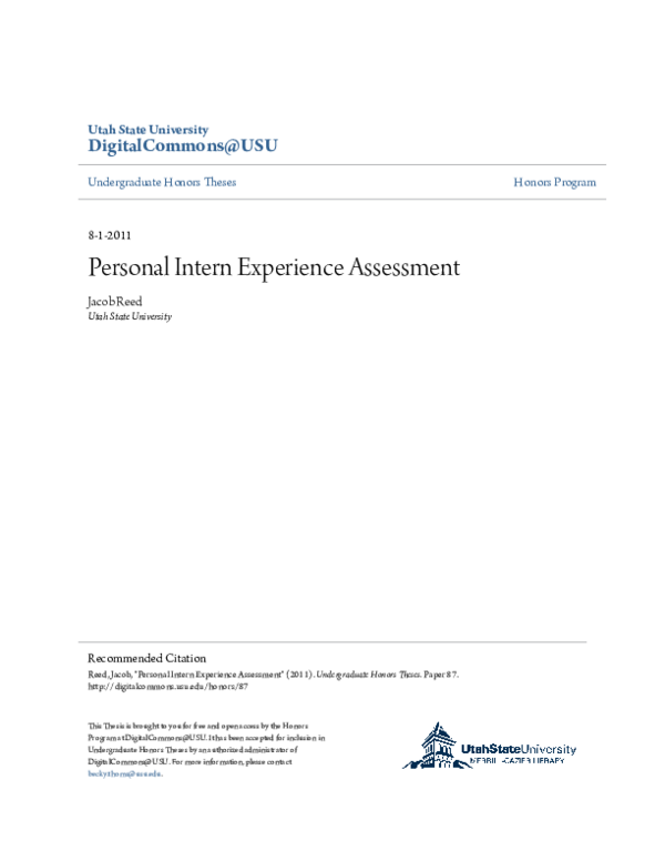 University of utah honors program image