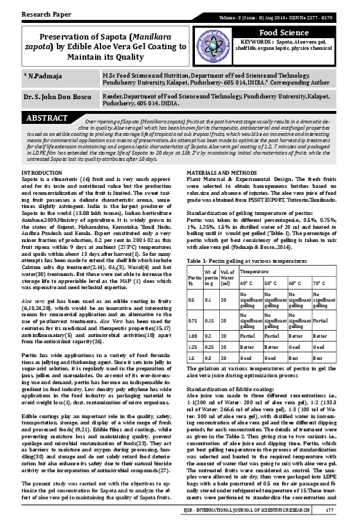 Sapota research paper image