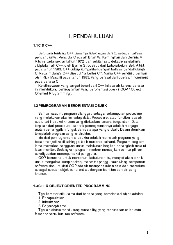 (DOC) Modul Pemrograman C++