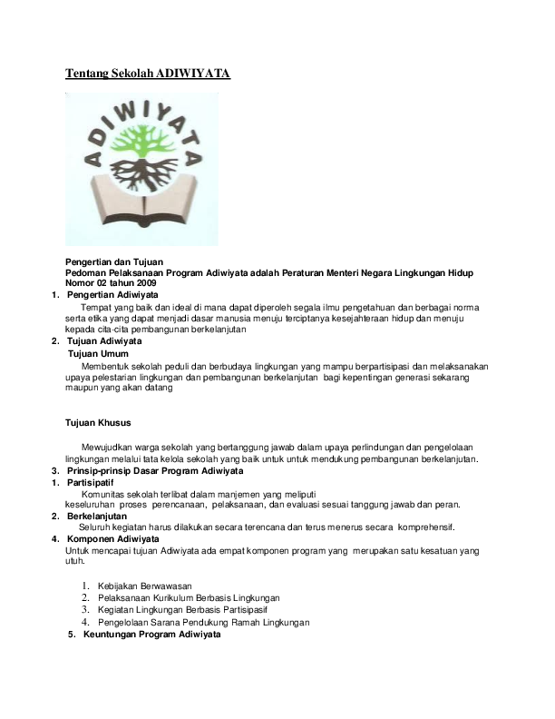 Puisi Tentang Lingkungan Sekolah Adiwiyata Nusagates