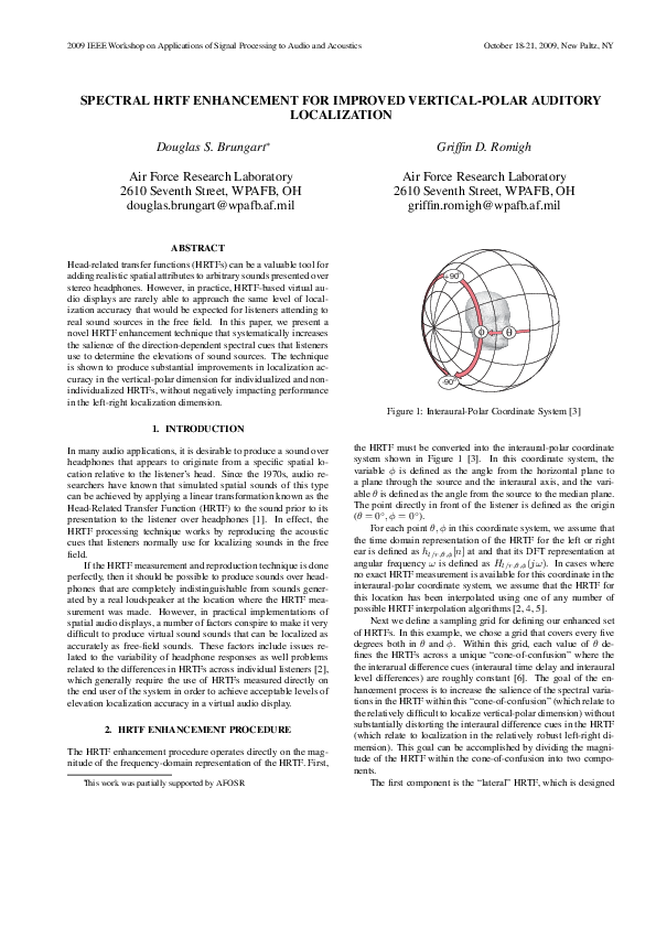 Sound localization psychology image