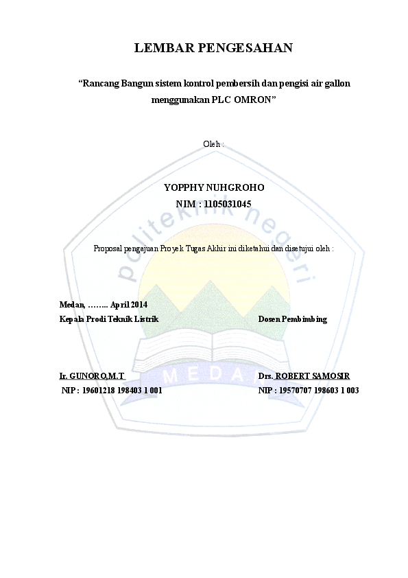 Contoh Proposal Tugas Akhir Teknik Mesin D3 Contoh