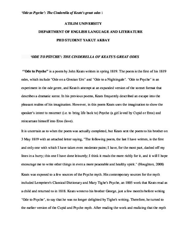 Ode to psyche theme image